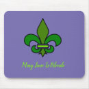 Search for green fleur de lis mousepads Mardi gras