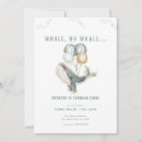 Search for blue whale birthday invitations Boy