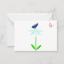 Search for blue butterfly note cards Thinking of you
