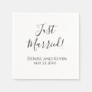 Search for just married napkins Cocktail