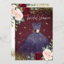 Search for burgundy red bridal shower invitations Flowers