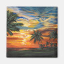 Search for sunsets magnets Palm tree