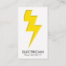 Search for lightning bolt business cards Electrician