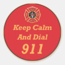 Search for emergency 911 stickers Firefighter