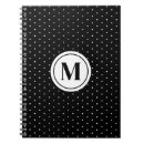Search for black and white polka dots notebooks Chic