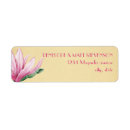Search for pink tulip flowers return address labels Botanical
