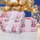 Search for baby girl christmas wrapping paper Festive