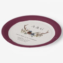 Search for navy and burgundy paper plates Rustic