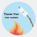 Search for camping birthday party stickers Sleepover