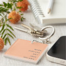 Search for peach key rings Typography