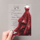 Search for acrylic quinceanera invitations Princess