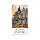 Search for haunted house return address labels Pumpkin