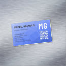 Search for magnetic business cards Blue