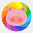 Search for cute piglet stickers Colourful