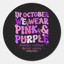 Search for breast cancer charity stickers October