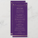 Search for purple and gold wedding wedding programmes Simple
