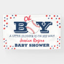 Search for baseball baby shower signs Red
