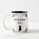 Search for cat silhouette mugs Black and white