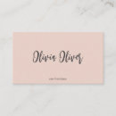 Search for blush pink business cards Script calligraphy