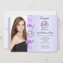 Search for ticket sweet 16 invitations Purple