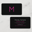 Search for pink and black business cards Contemporary