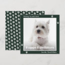 Search for paw print christmas cards Green