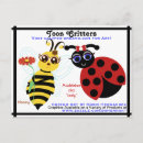 Search for bees postcards Cartoon