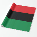 Search for red black green wrapping paper Pan african flag