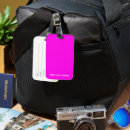 Search for bright luggage tags Magenta