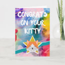 Search for new pet cat congratulations cards Congrats