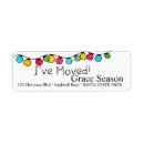 Search for tree lights return address labels Watercolor