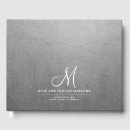 Search for silver wedding guest books Minimalist