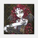 Search for rose tattoo magnets Red