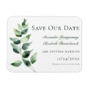 Search for eucalyptus save the dates Bride and groom