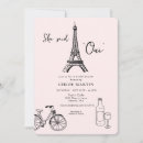 Search for parisian bridal shower invitations She said oui