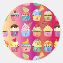 Search for orange cupcake stickers For kids