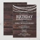 Search for masculine birthday invitations Rustic