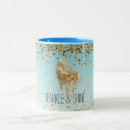 Search for gold glitter confetti mugs Girly