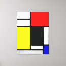 Search for black and red canvas prints Mondrian