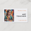 Search for art teacher business cards Professional