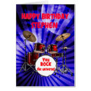 Search for rock band birthday cards Drums