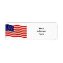 Search for us flag return address labels America