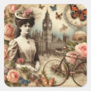 Search for vintage collage stickers Watercolor