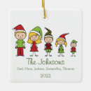 Search for family of 5 christmas tree decorations Xmas
