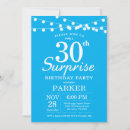 Search for mens 30th birthday invitations Blue