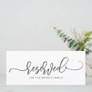 Search for reserved wedding signs Typography