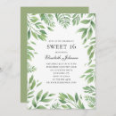 Search for botanical sweet 16 invitations Garden