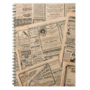 Search for vintage newspaper notebooks Background