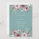 Search for dusty blue and mauve wedding invitations Botanical