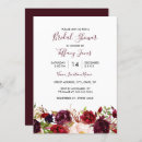 Search for marsala bridal shower invitations Red